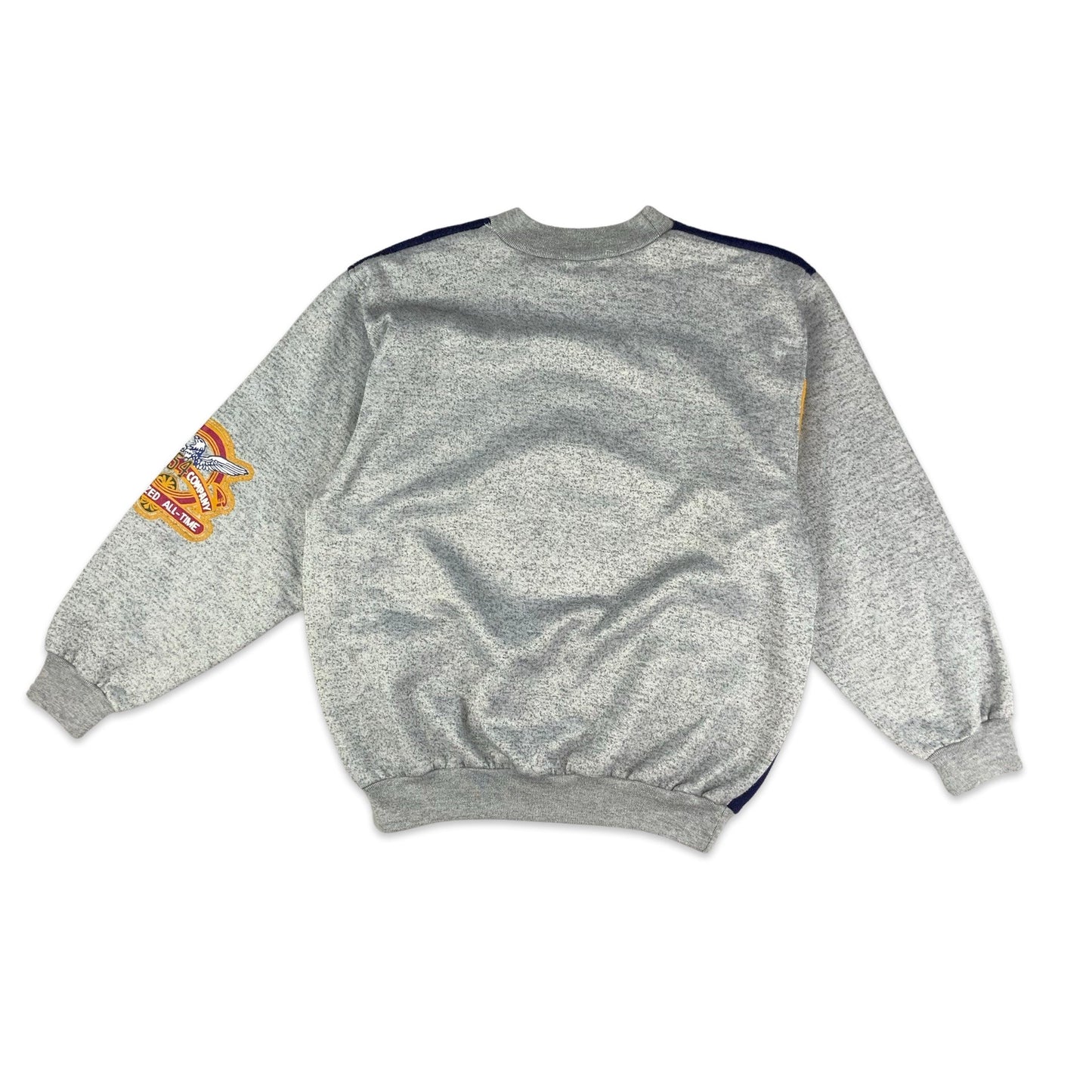 Vintage Grey Graphic Print Sweatshirt L