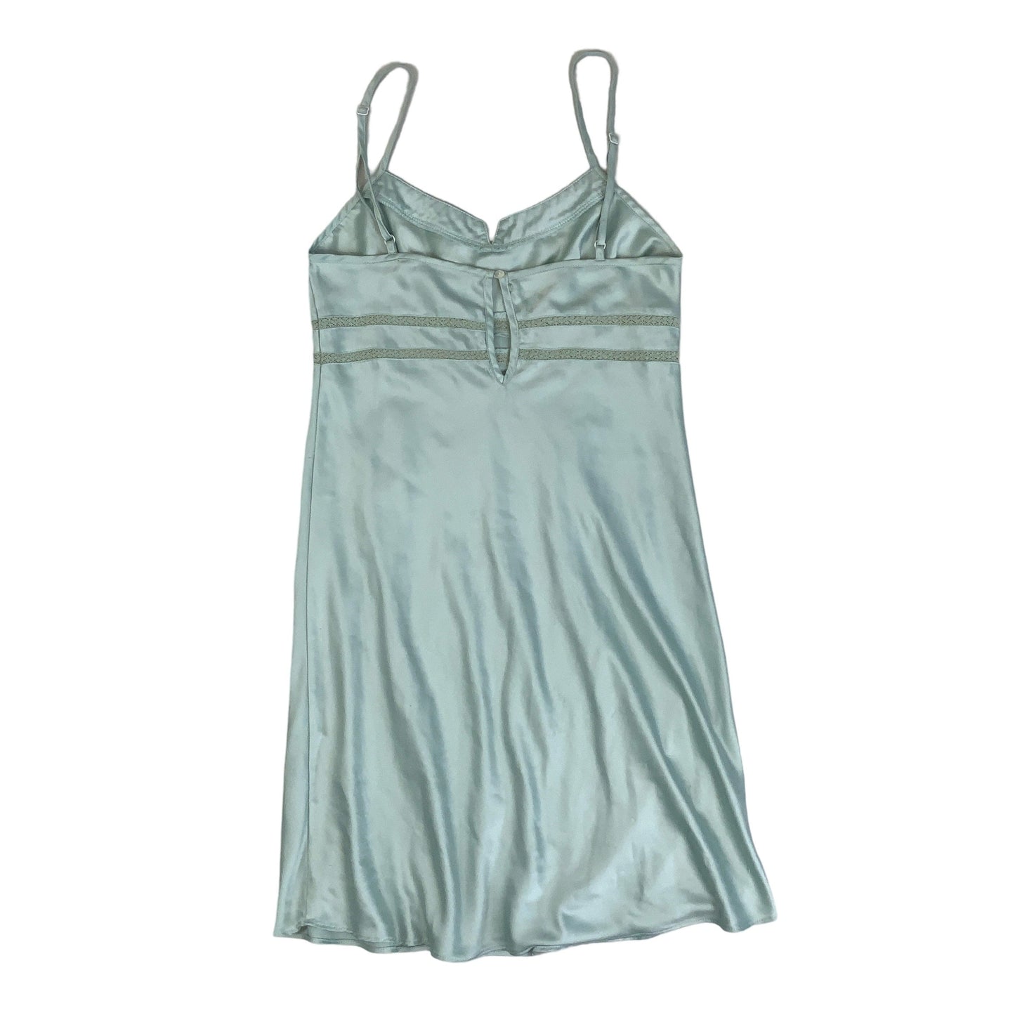 Vintage 90s Y2k 'Etam' Mint Green Strappy Slip Mini Dress 6 8