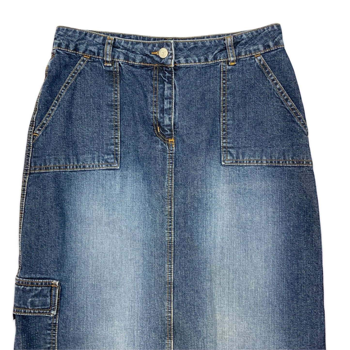 90s Denim Maxi Skirt 12