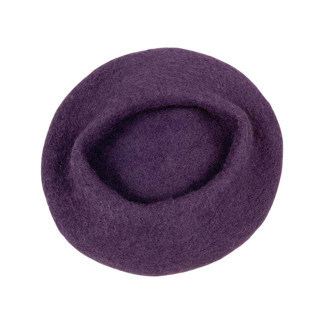 Vintage Beret Purple