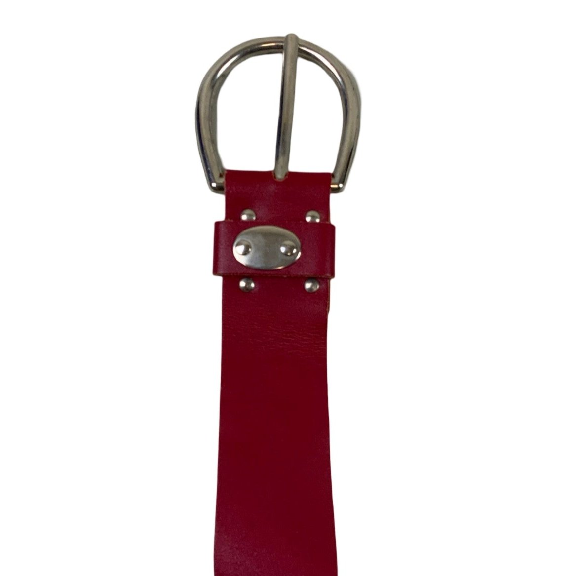 Vintage Cherry Red Retro Studded Belt