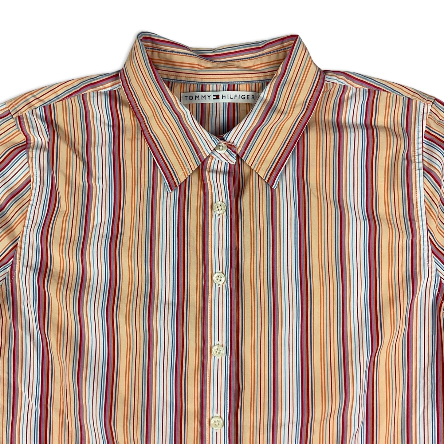 90s Tommy Hilfiger Striped Short Sleeve Shirt 12