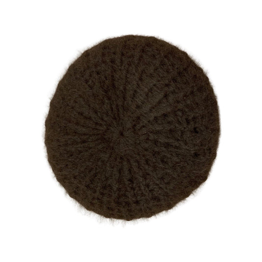 Vintage Brown Angora Beret