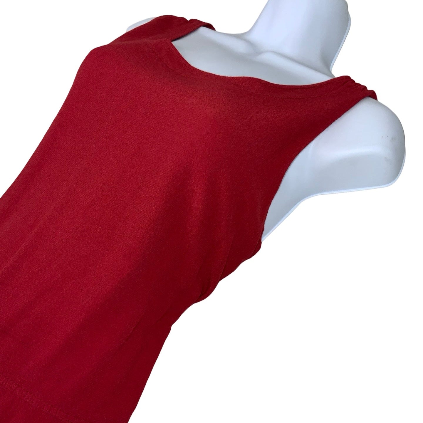 Vintage ‘UNO’ 90s Red Sleeveless Maxi Summer Dress 14 16 18
