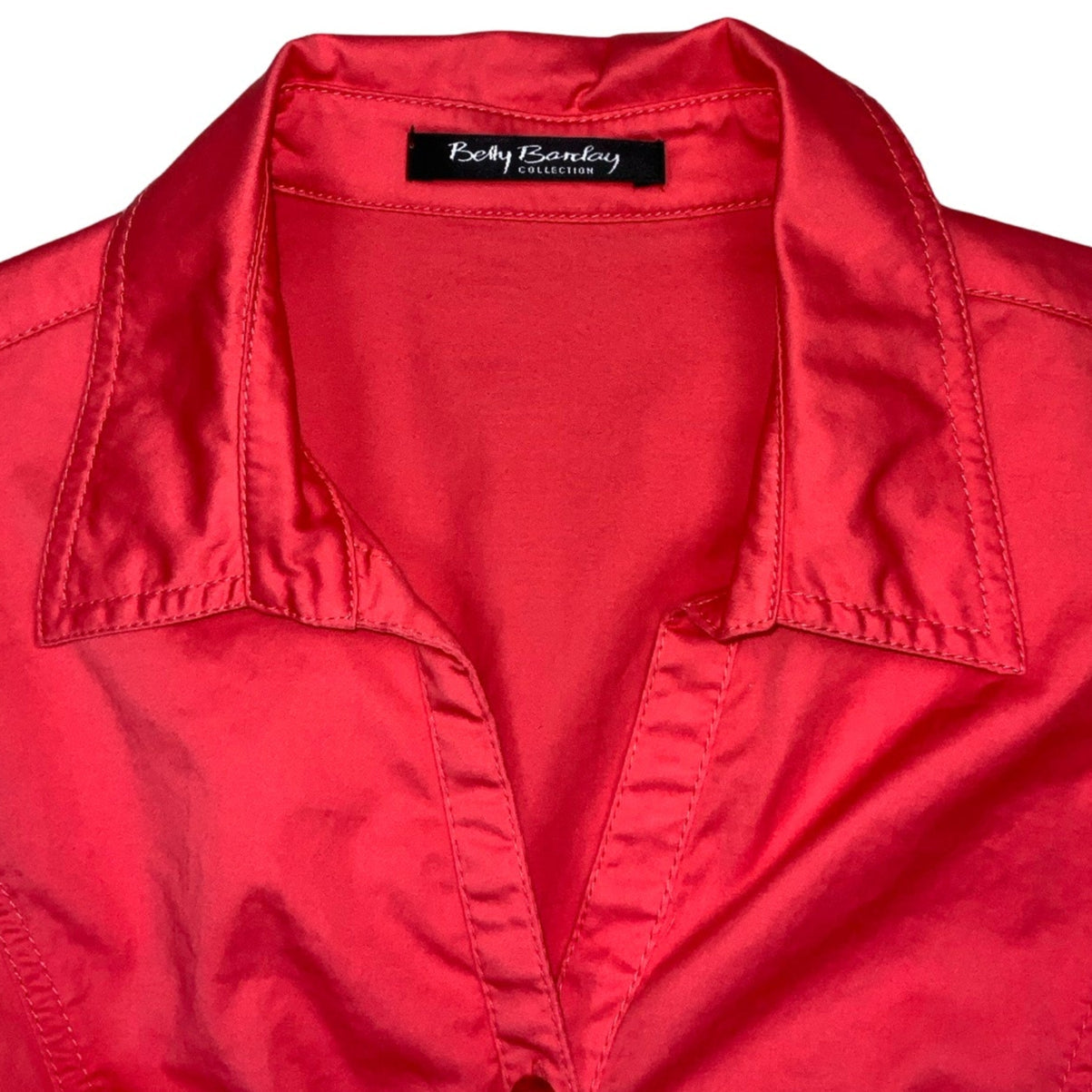 Vintage 90s Y2K ‘Betty Barclay Collection’ Red Cargo Style Summer Dress 12 14