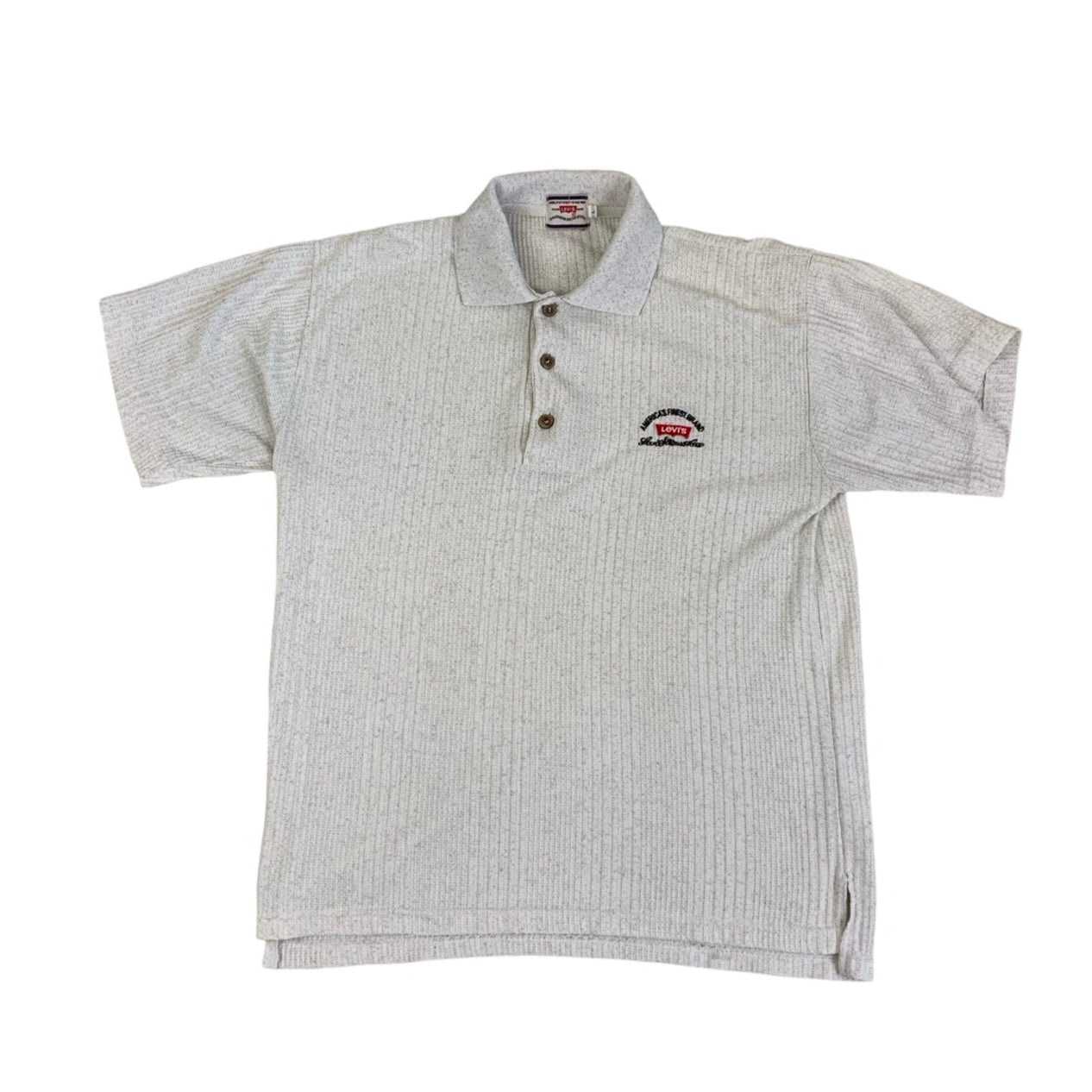 Vintage Trade Mark Levi's Off-White Polo Shirt M L