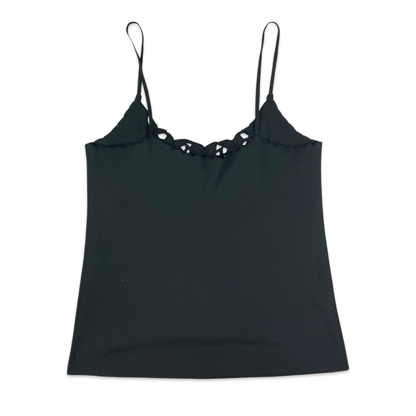 90s Black Spaghetti Strap Vest Top 6 8