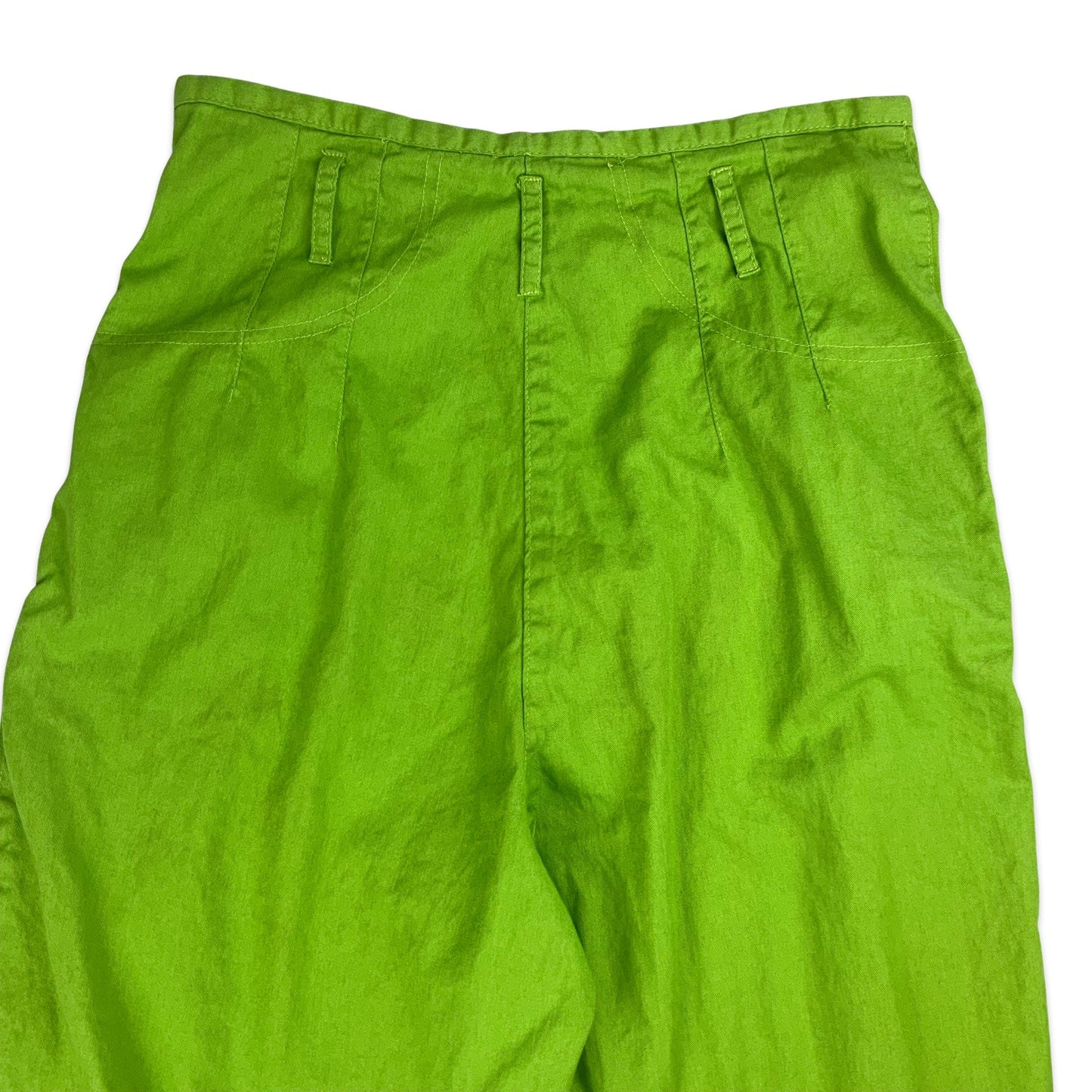 Vintage Green Balloon Leg Trousers 8 10 12