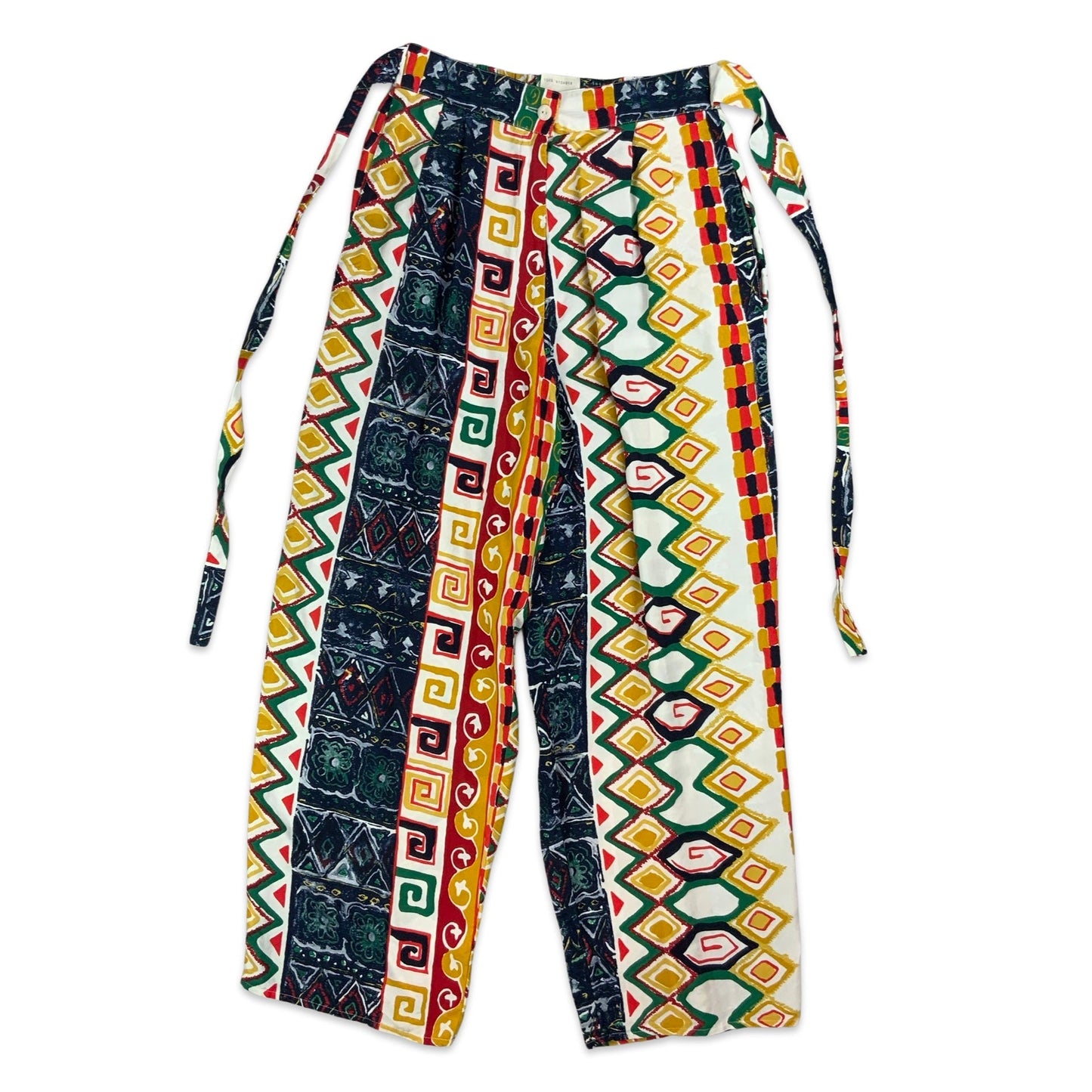 80s Print Wide Leg Trouser 6 8