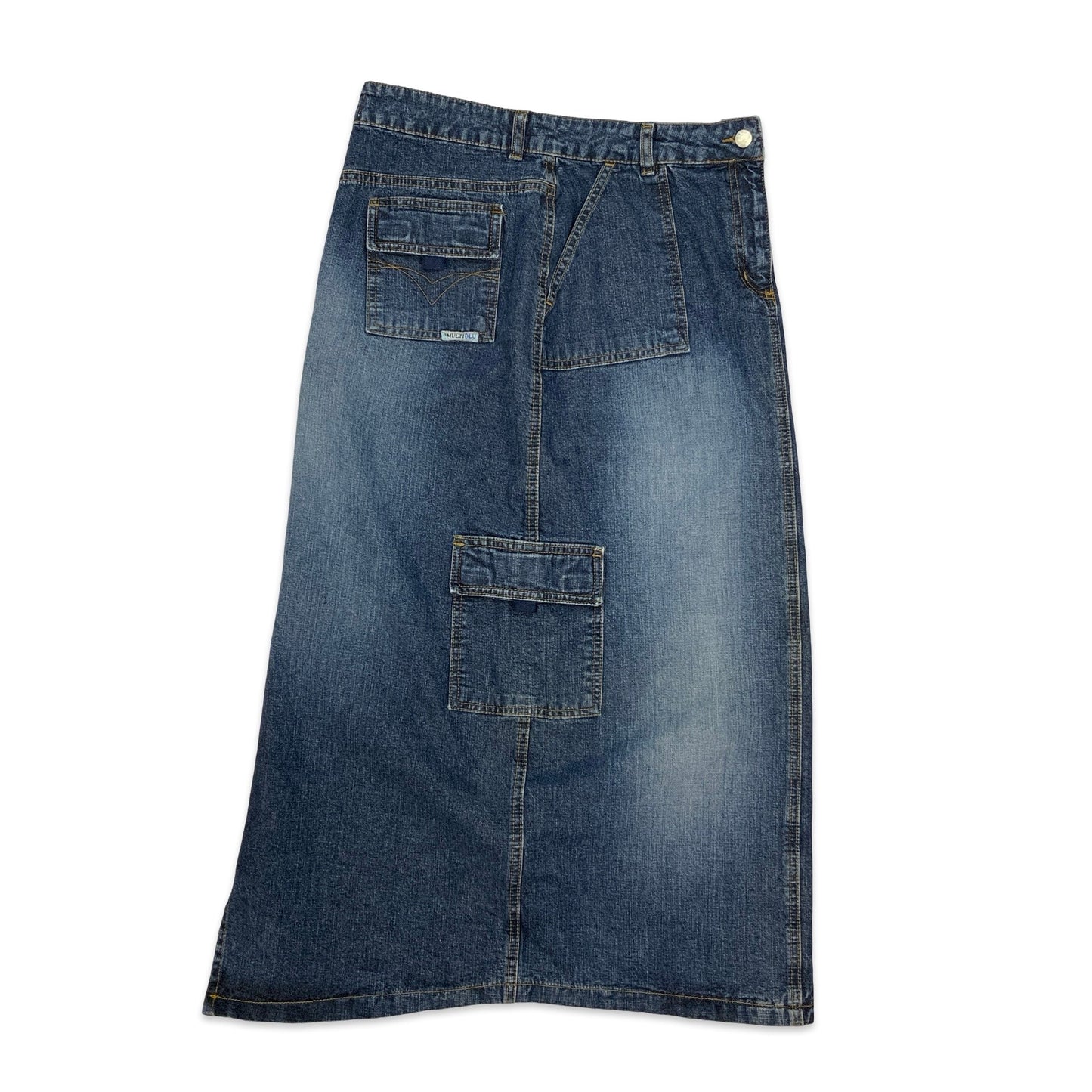 90s Denim Maxi Skirt 12