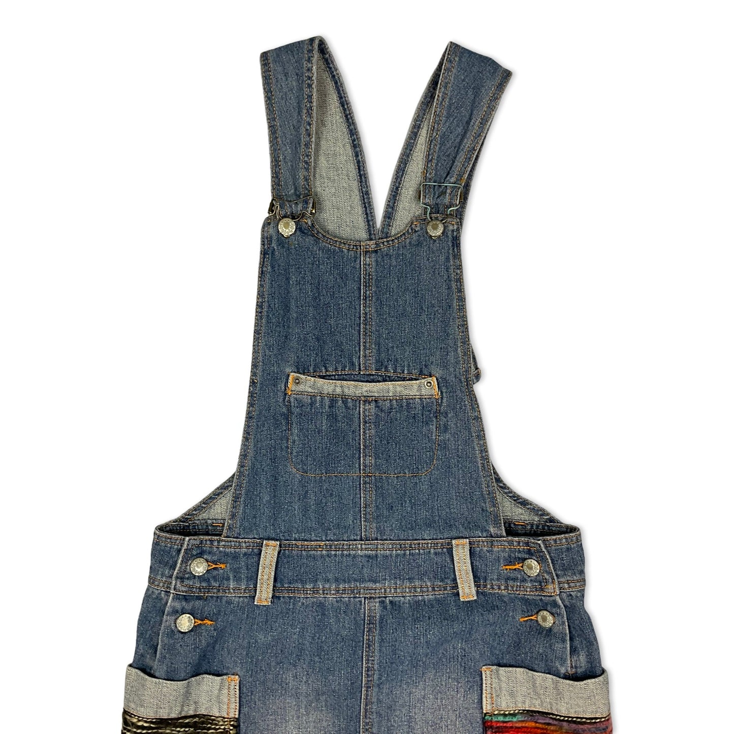 Vintage Denim Dungaree Dress 8 10
