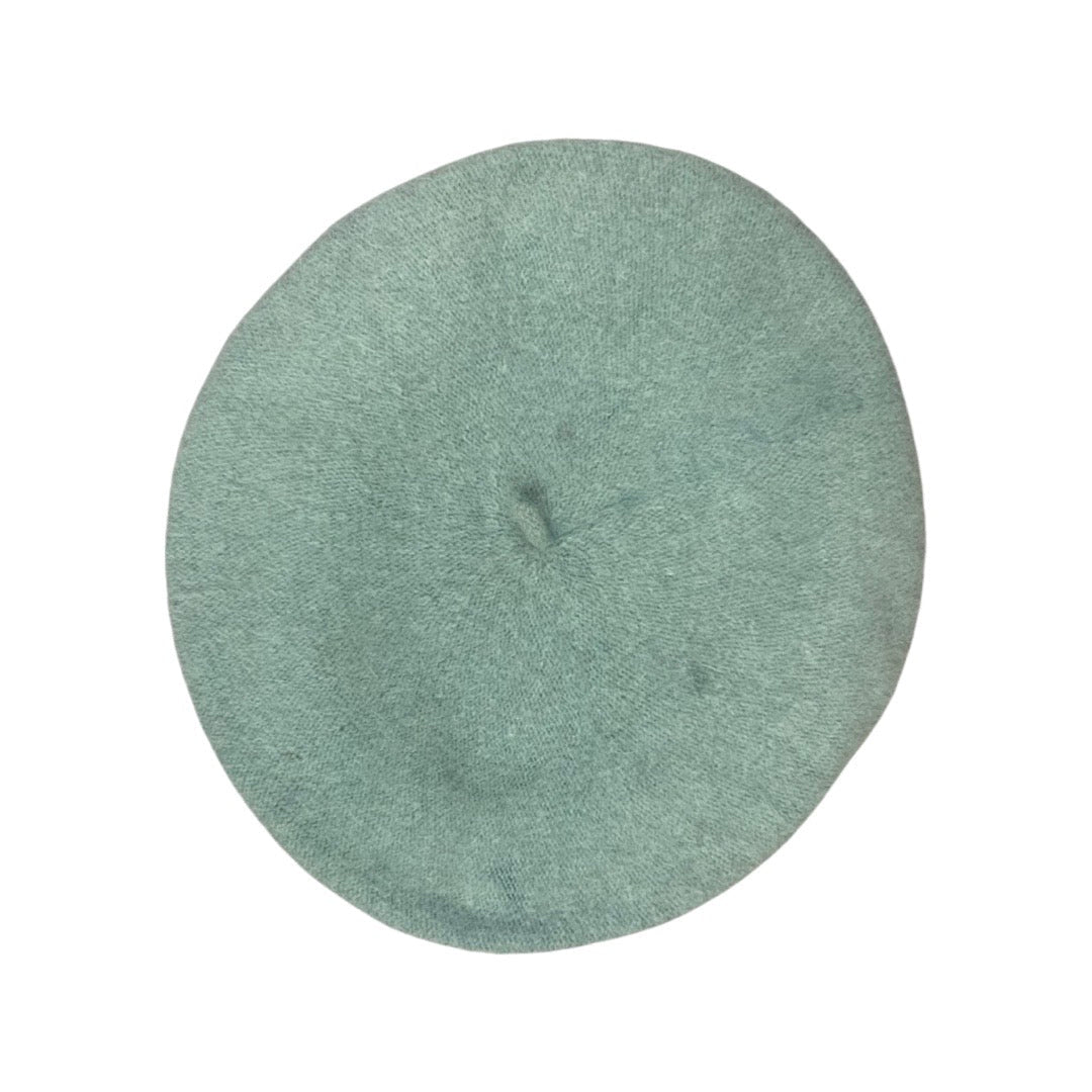 Vintage Mint Green Angora Beret