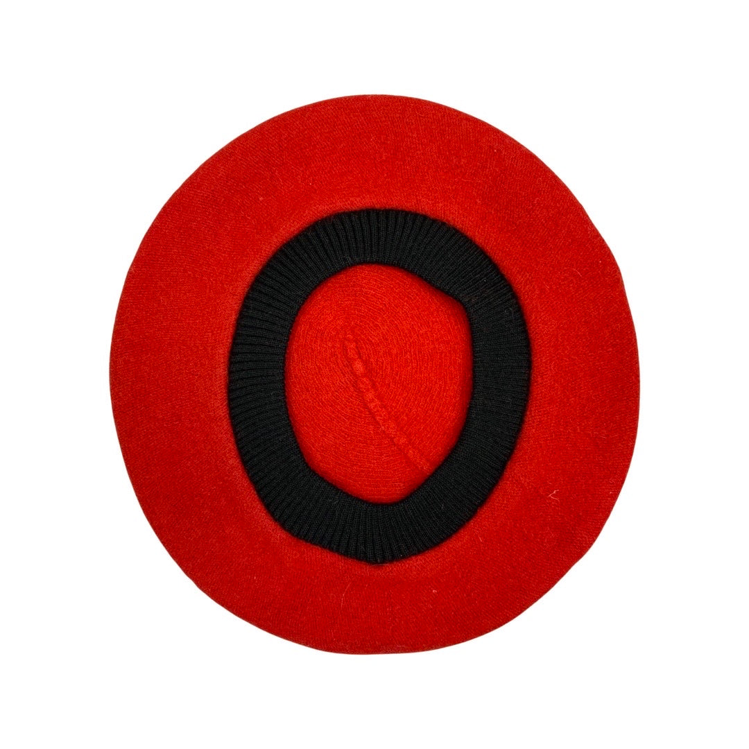 Vintage 80s Red Beret