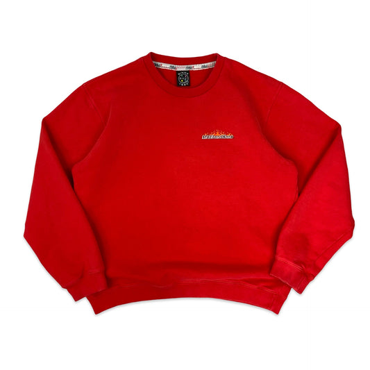 Vintage 90s-00s Maui and Sons Red Graphic Print Sweatshirt L