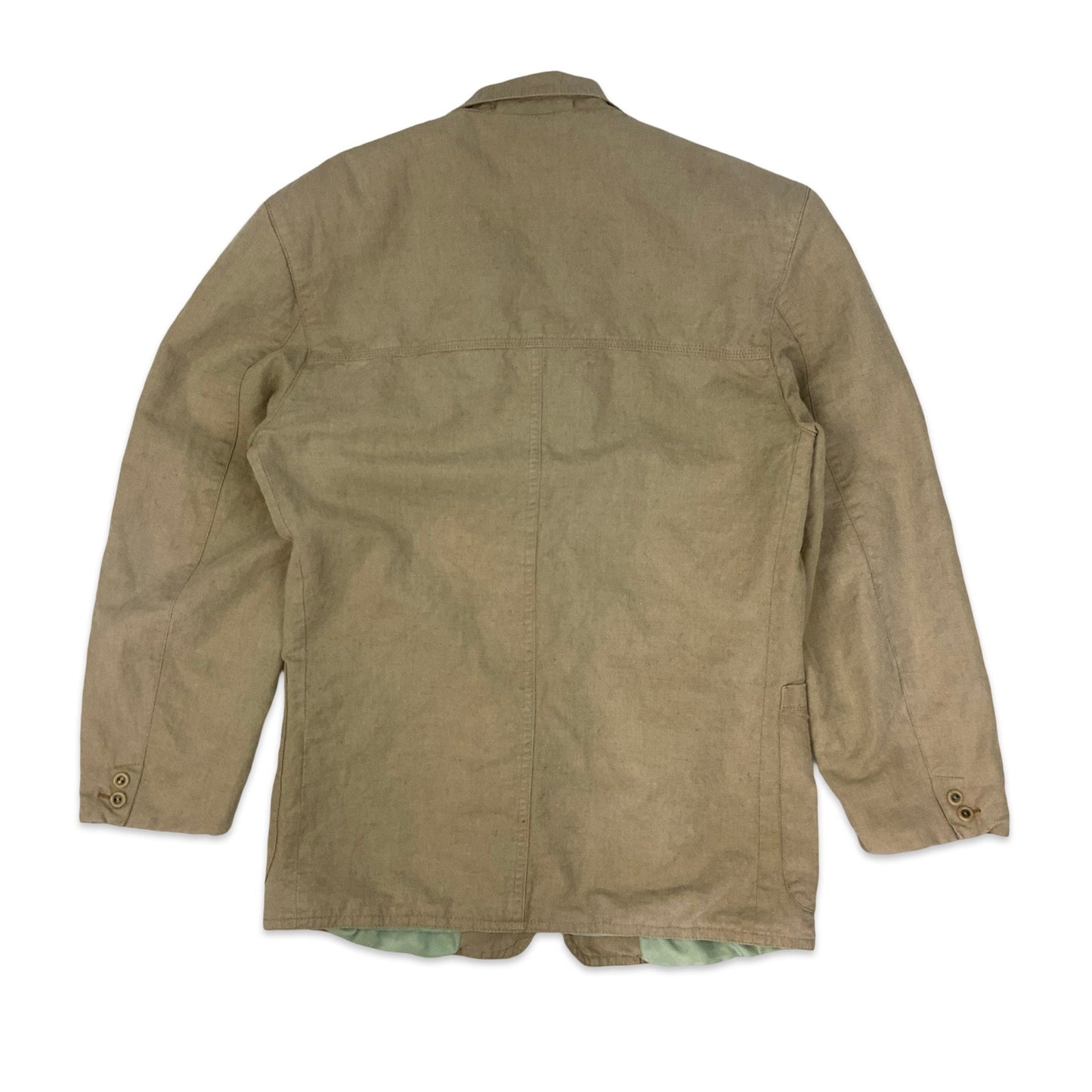 Camel Active Brown Linen Blazer L