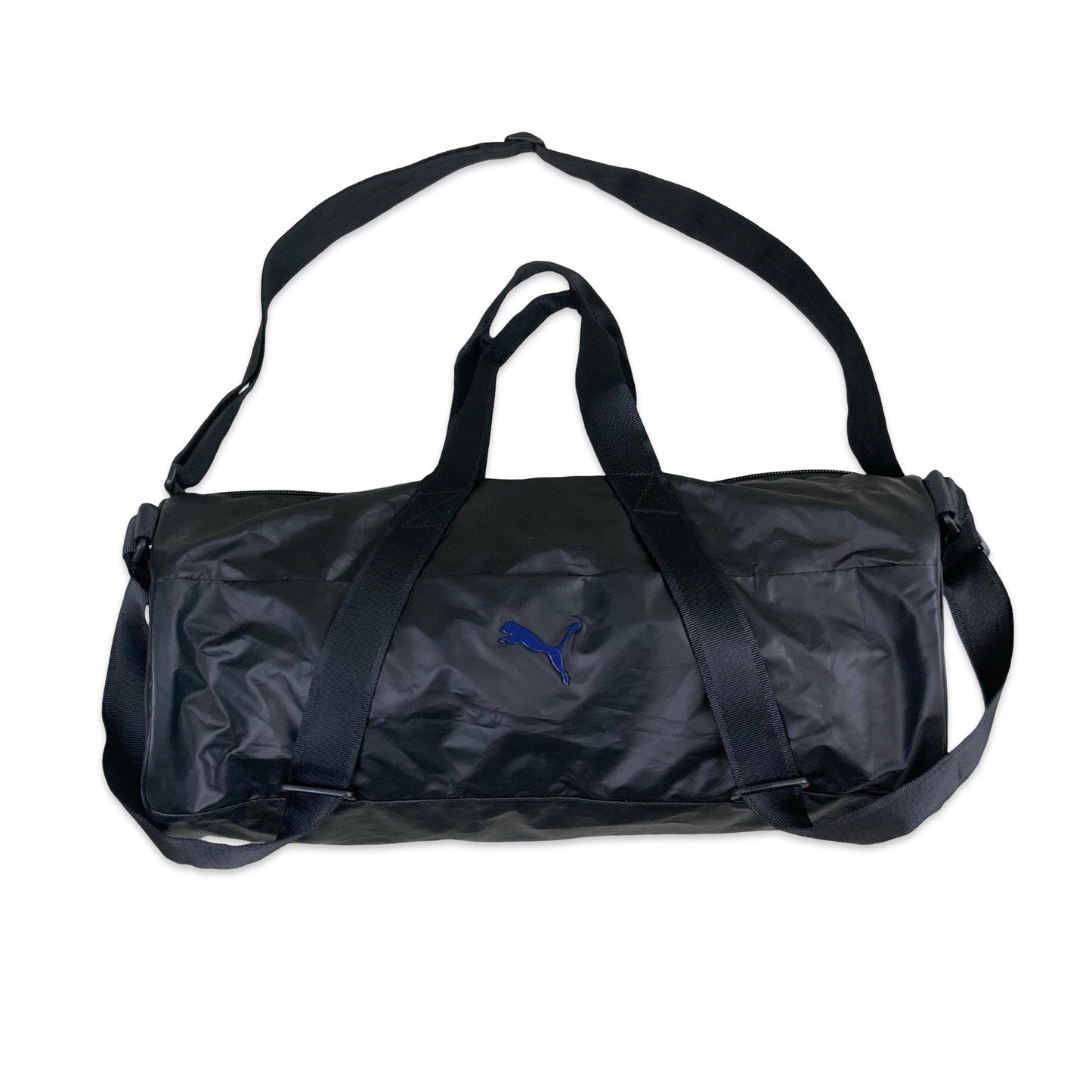 Y2K Black Puma Barrel Duffel Gym Bag