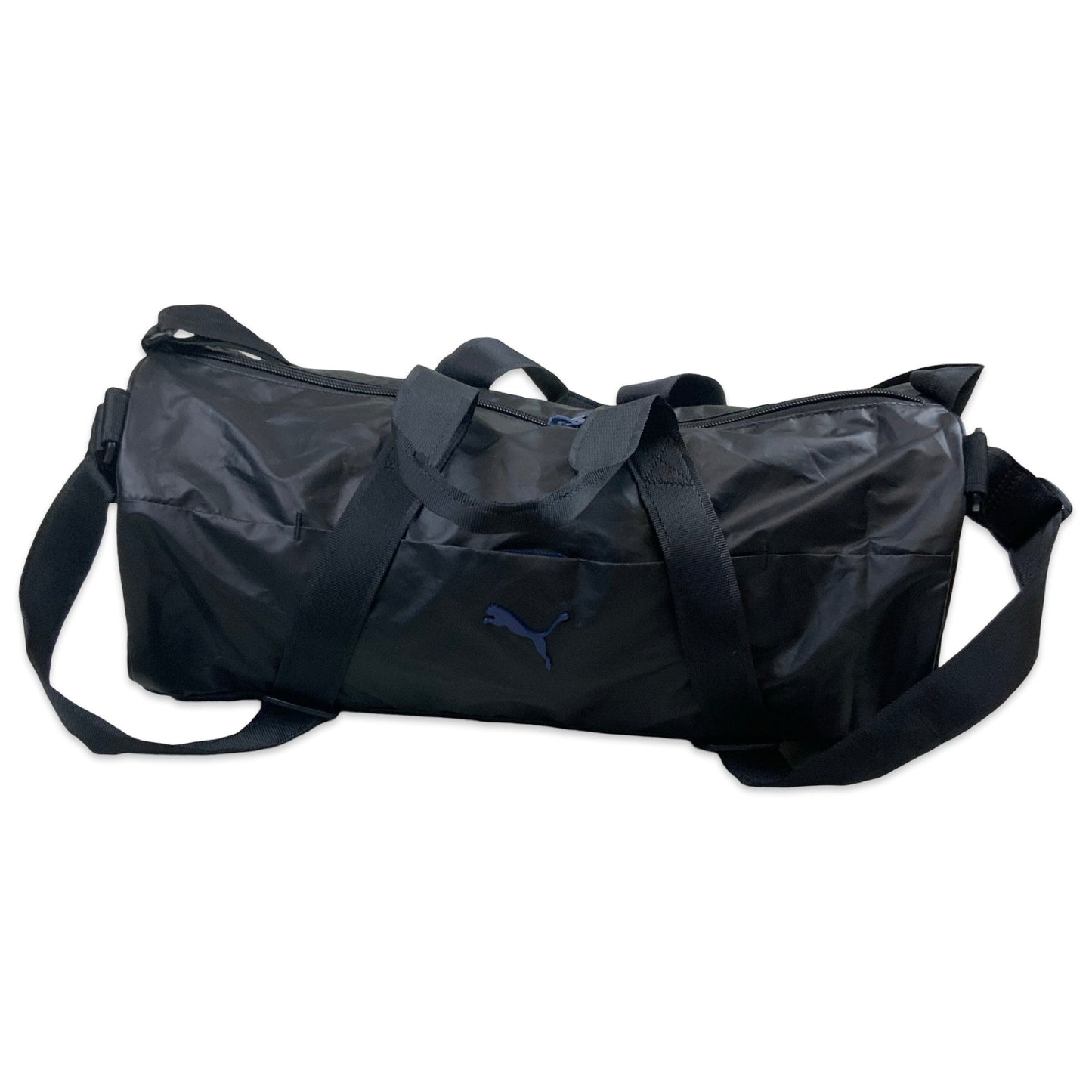 Y2K Black Puma Barrel Duffel Gym Bag