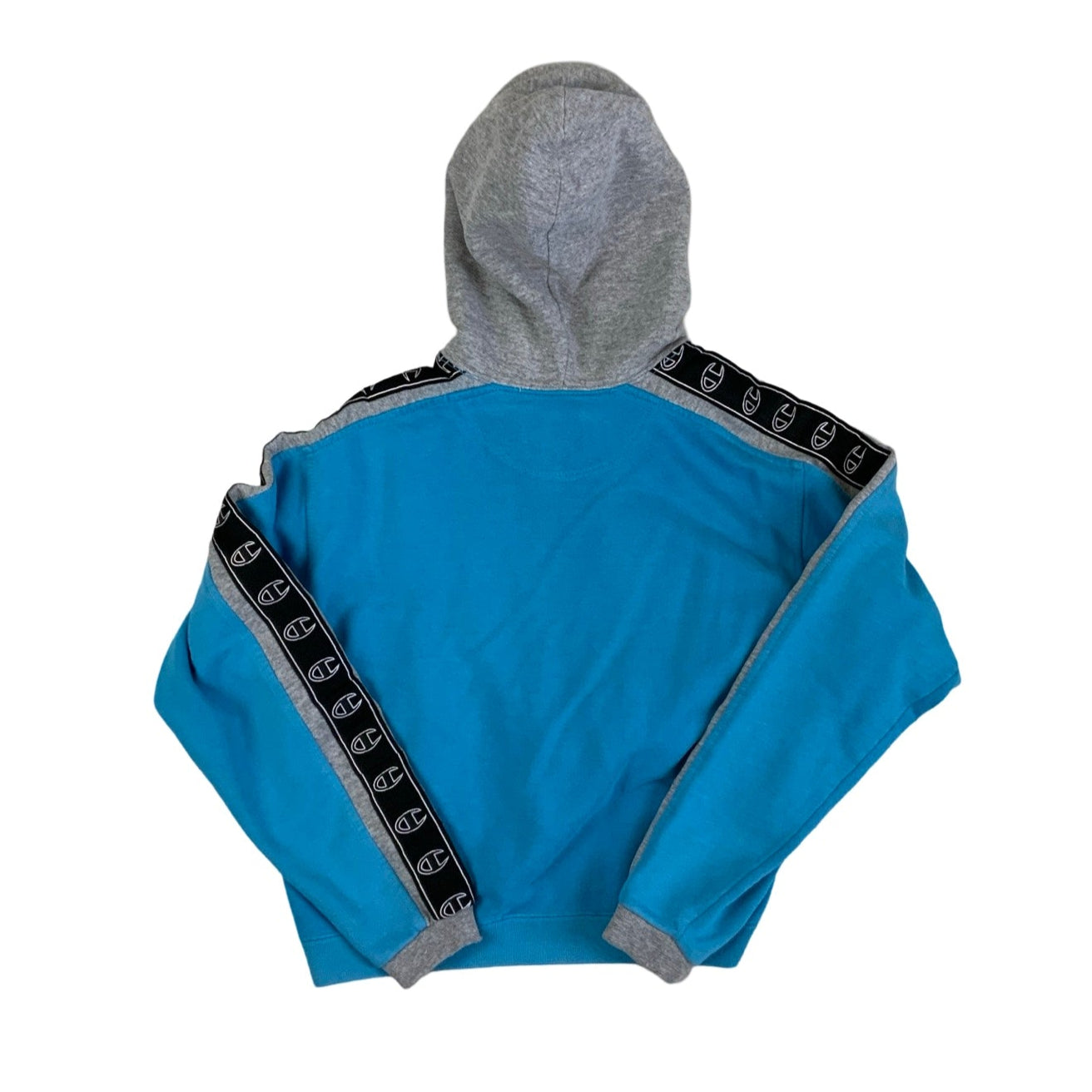 Vintage 90s 'Champion' Blue Grey Zip-Up Hoodie S M