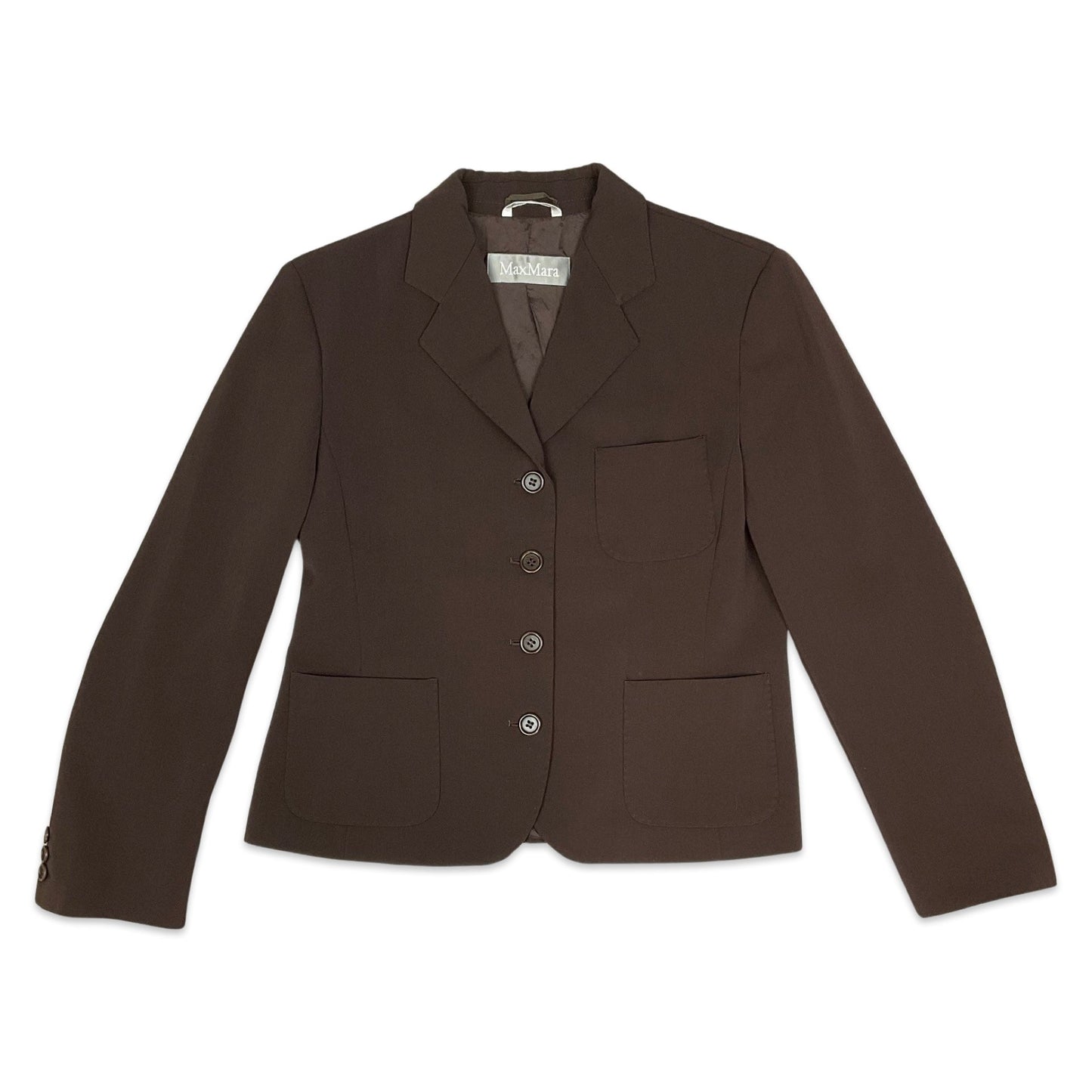 Vintage Brown Fitted Blazer 14