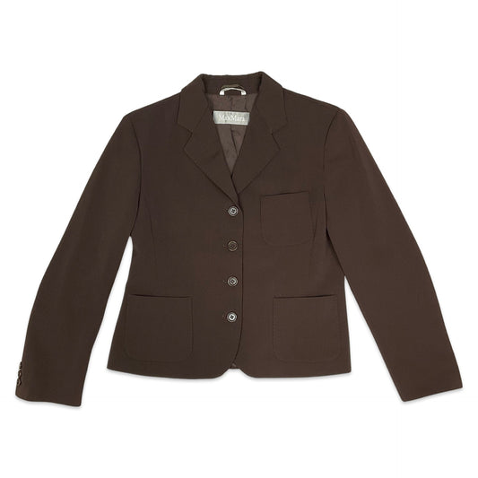 Vintage Brown Fitted Blazer 14