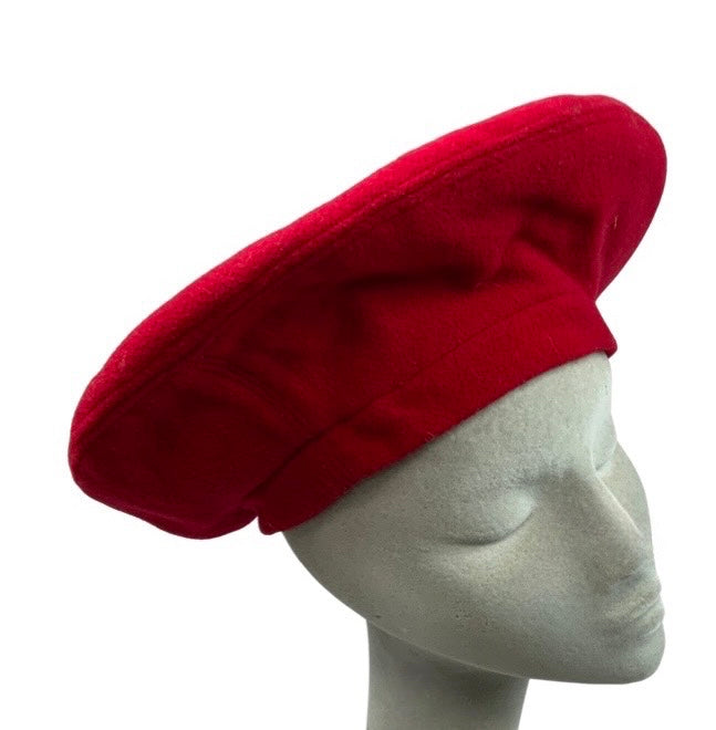 Vintage 80s Red Beret