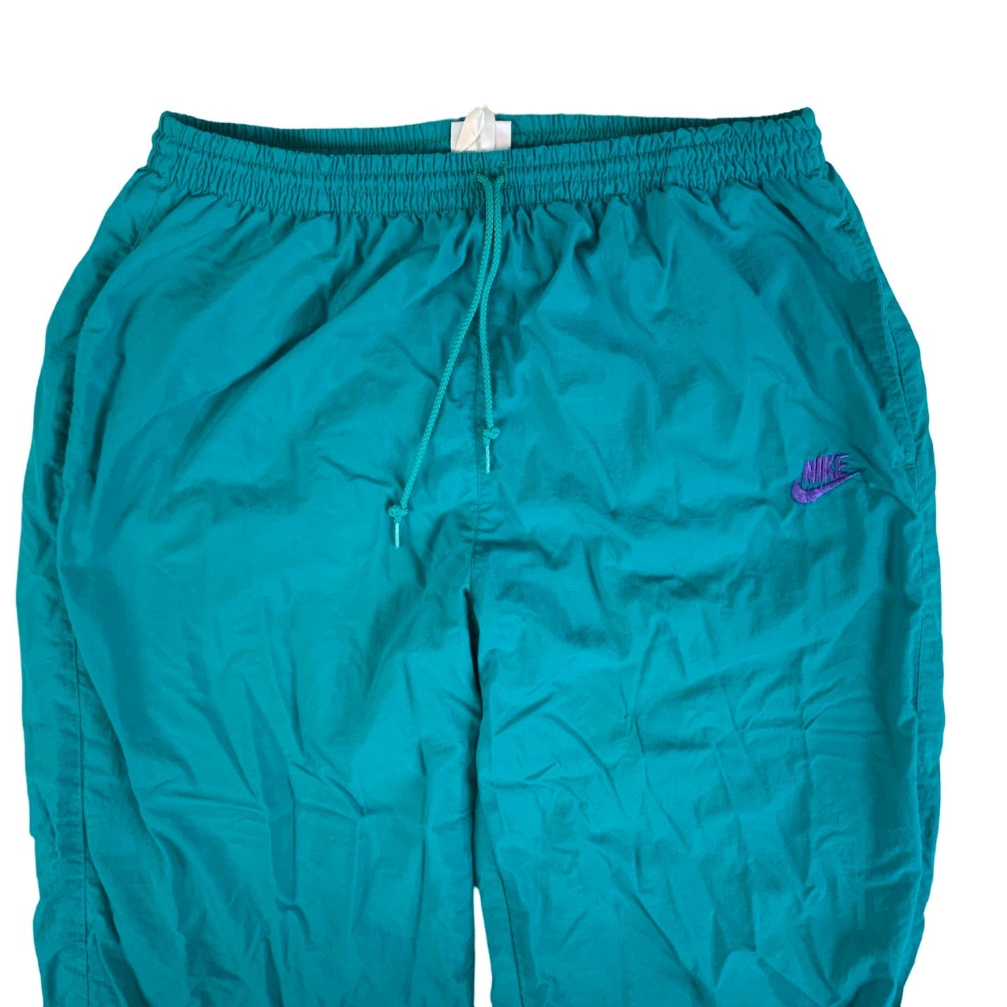 Vintage 90s 00s y2k 'Nike; Teal Green Elasticated Joggers L XL