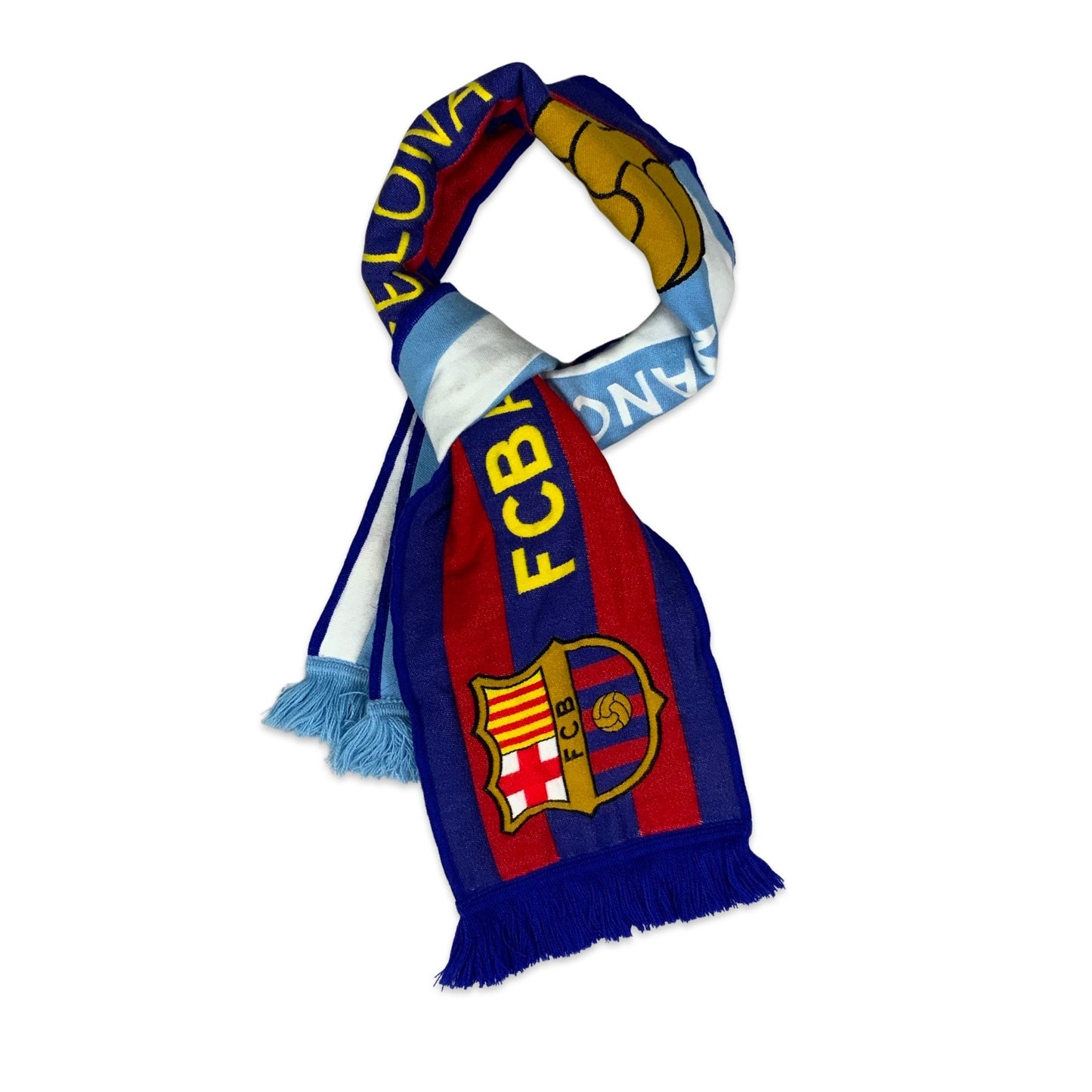 Preloved Barcelona v Man City FC Scarf