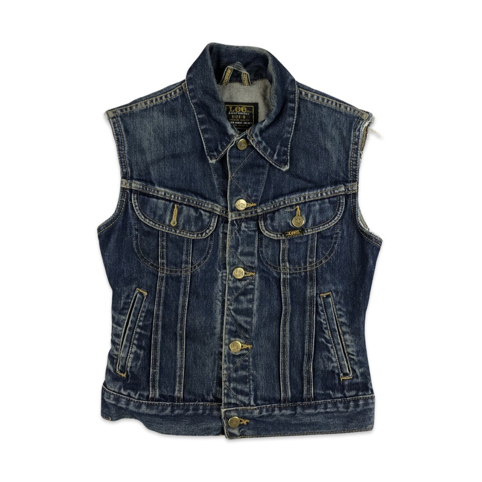 Vintage 80s 90s Lee Women's Denim Gilet 4 6
