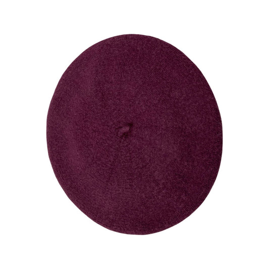 Vintage 80s Burgundy Beret