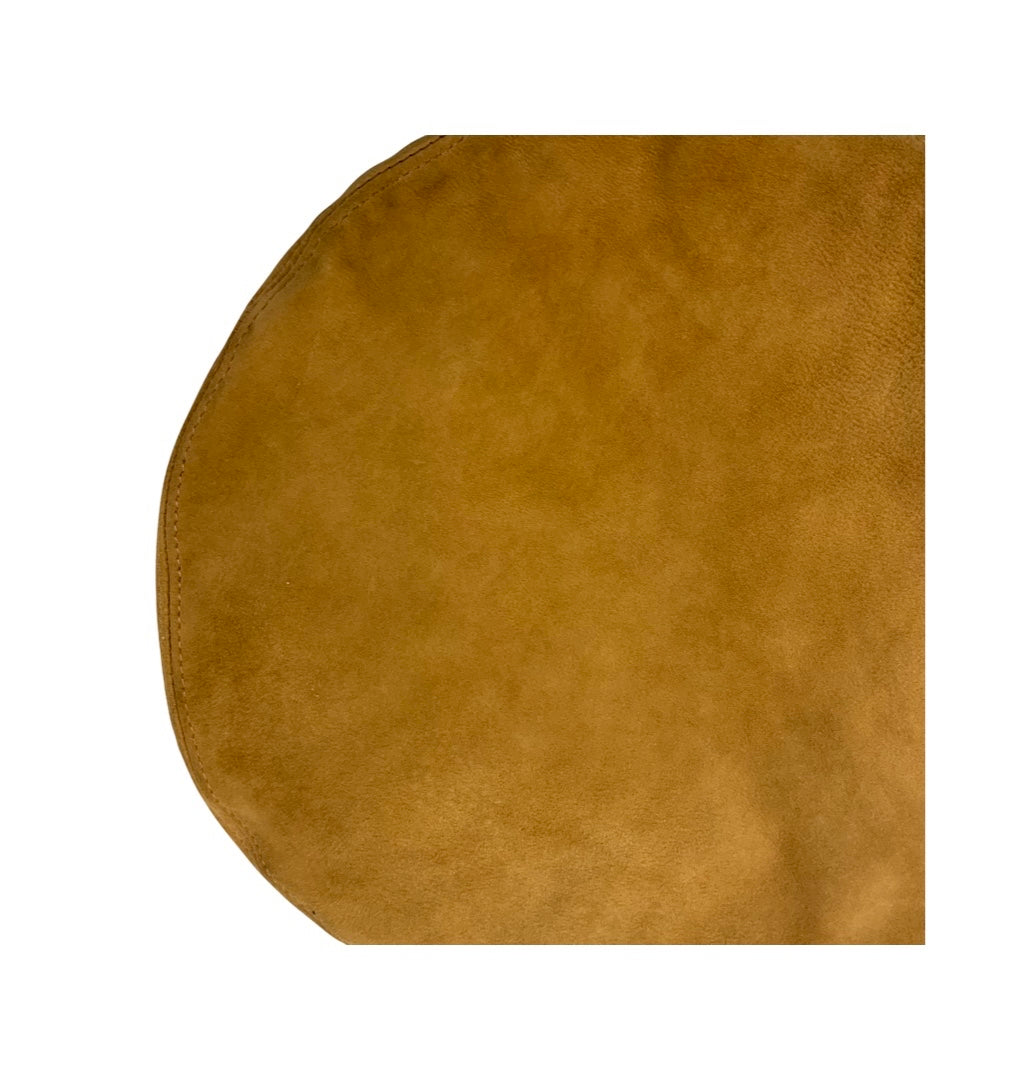 Vintage Tan Faux Suede Beret