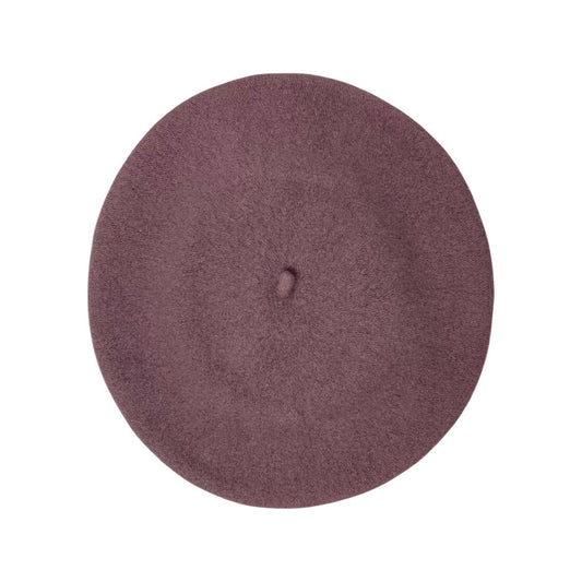 Vintage 80s Mauve Pink Beret