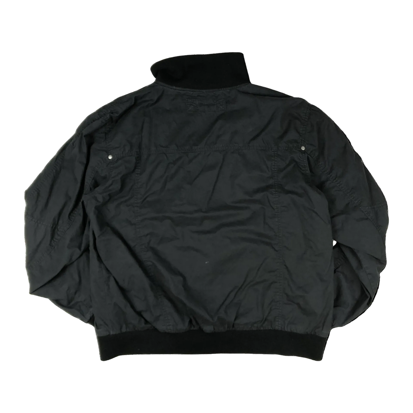 Vintage Y2K Wrangler Black Casual Flannel Lined Outdoor Jacket XXL