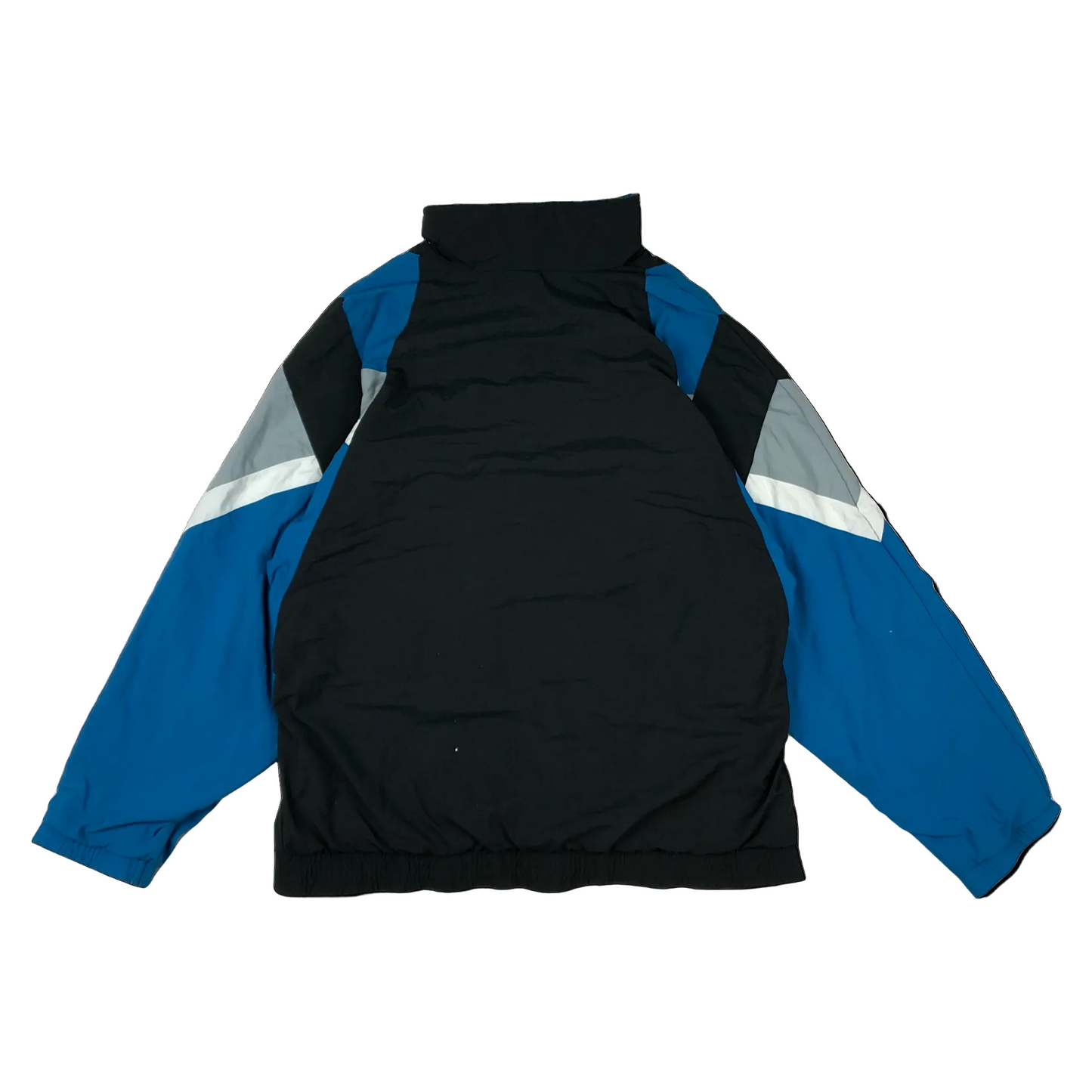 Vintage 1990s Adidas Black Blue White Shell Jacket Coat XXL