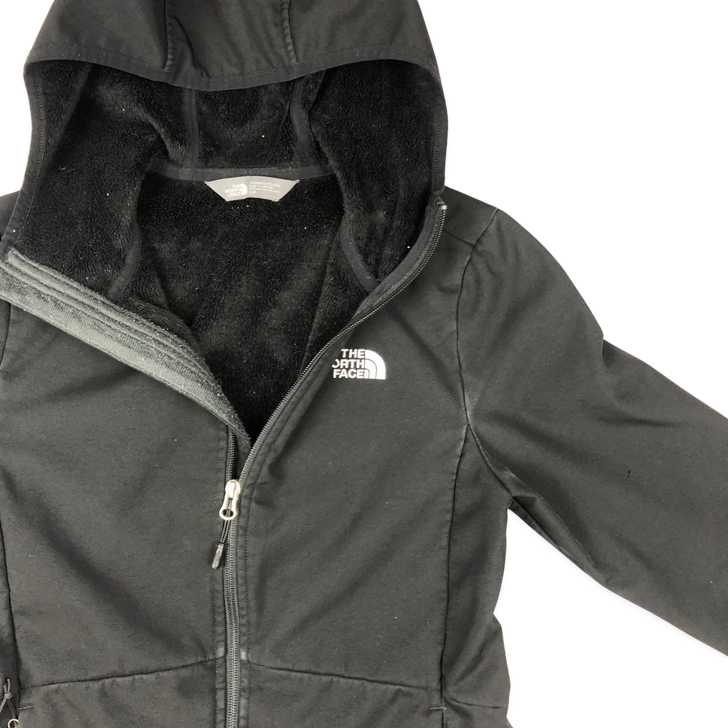 Vintage The North Face Fleece Lined Soft Shell Hoodie 8 10