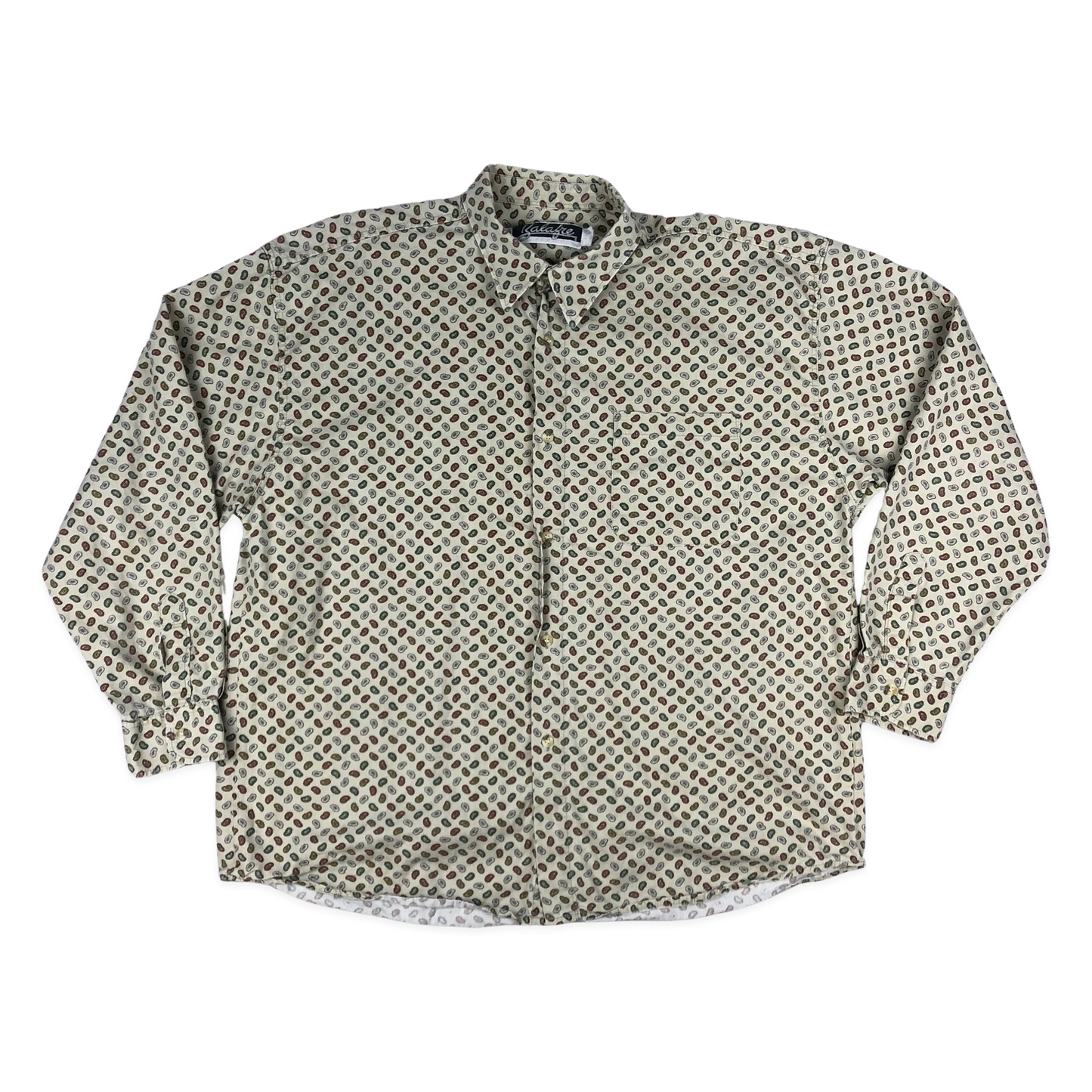 Vintage 80s 90s Abstract Print Shirt XL