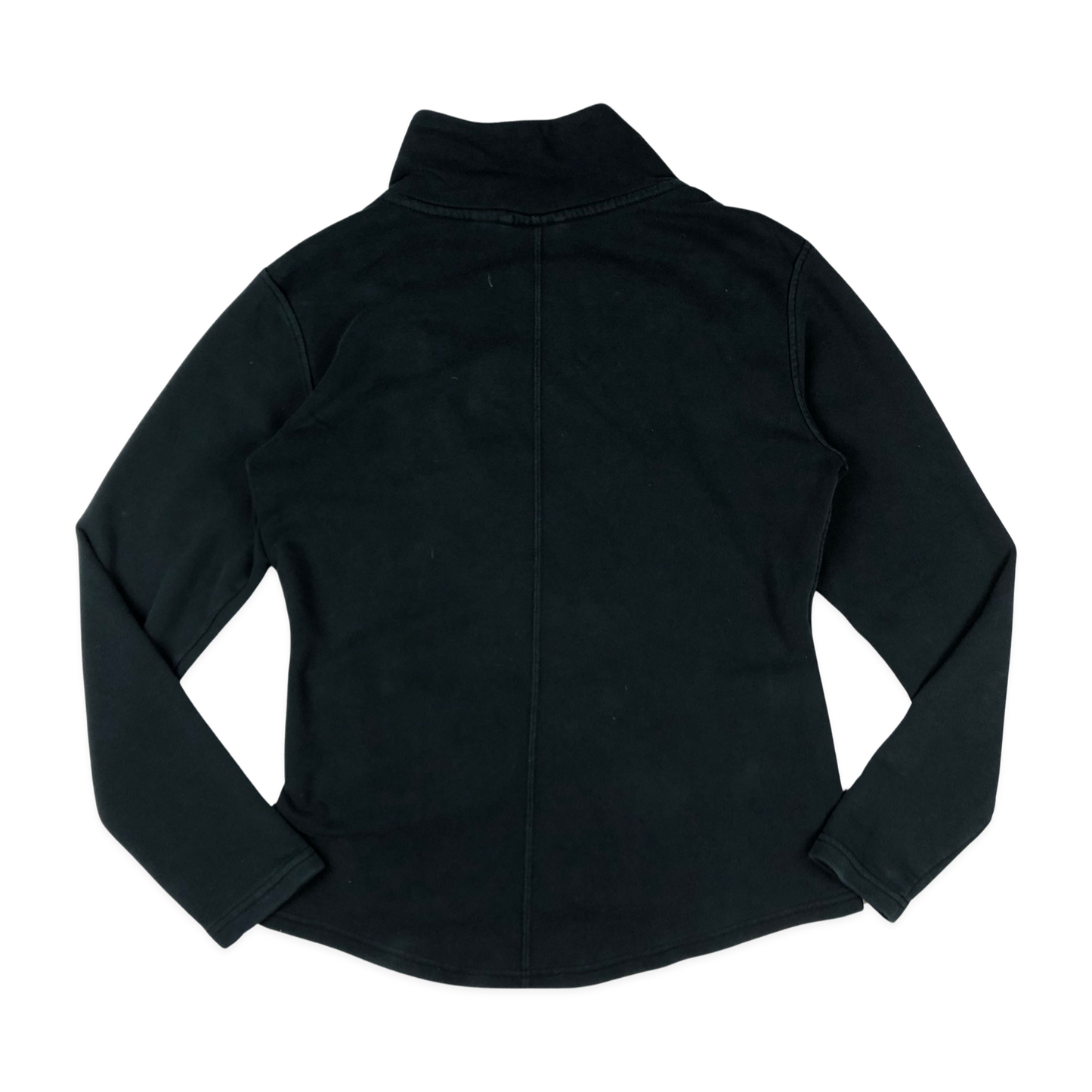 Black Puma Asymmetrical Zip up Sweater Track Jacket 10 12