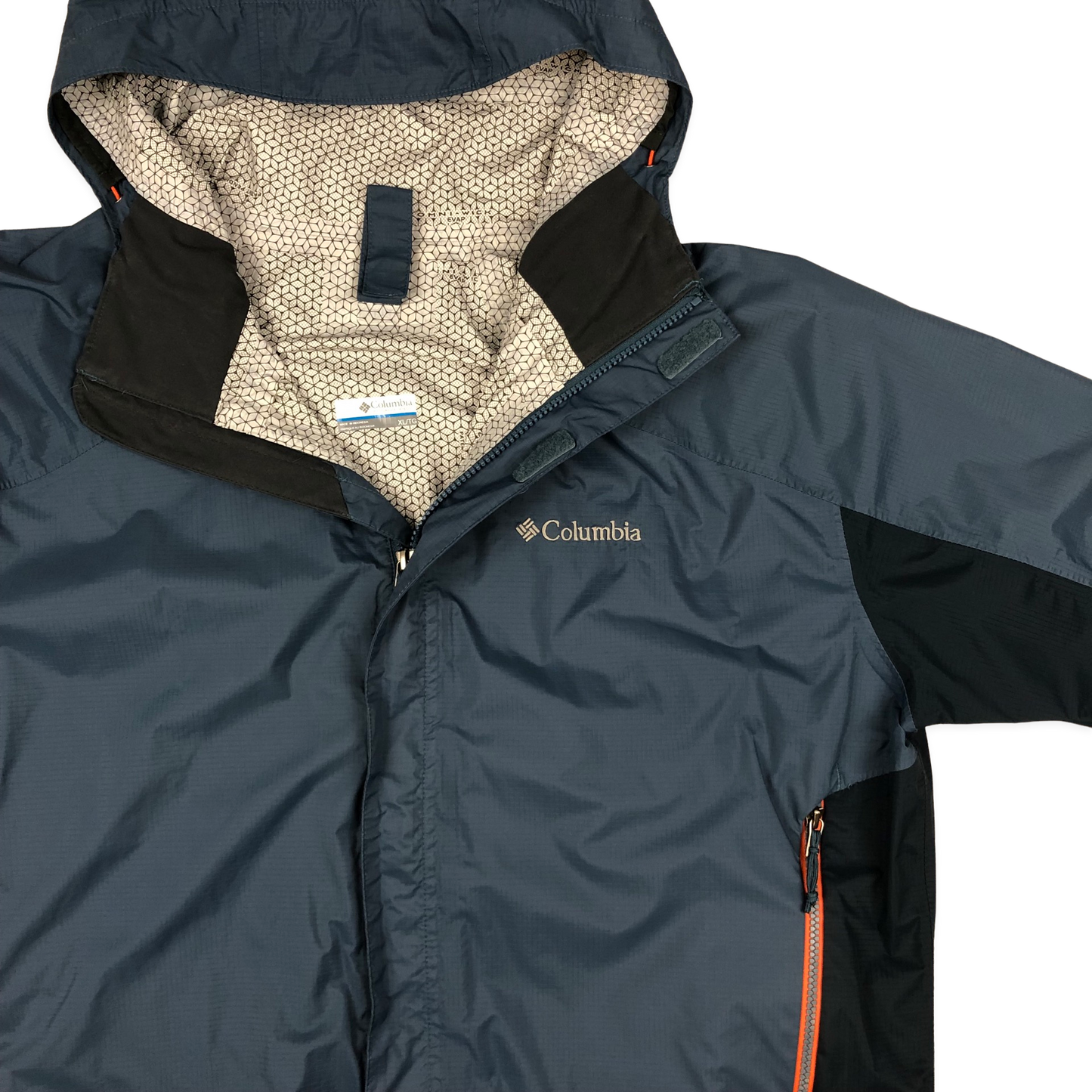 Preloved Columbia Hooded Teal Raincoat XL-3XL