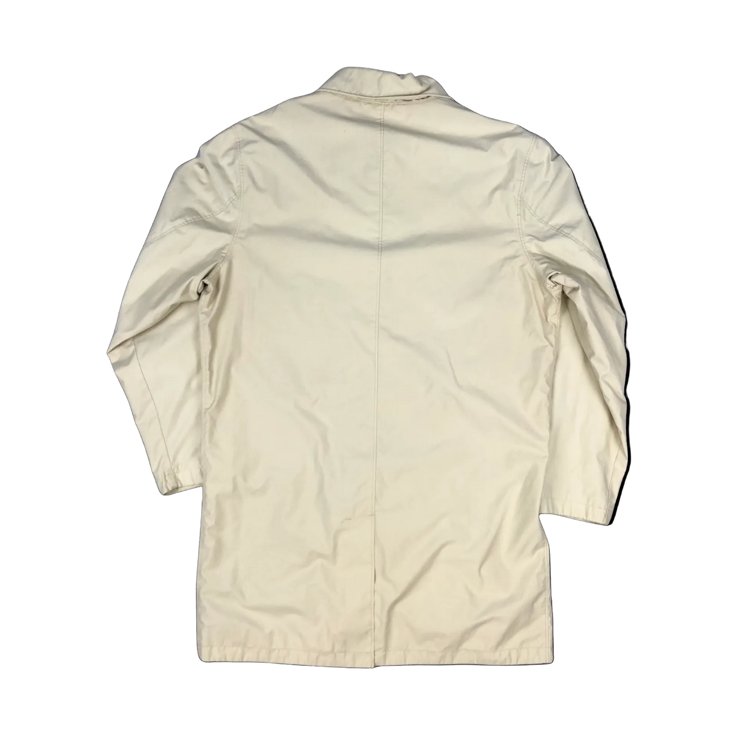 Vintage Y2K GANT Beige Nylon Trenchcoat Outdoor Jacket Extra Large