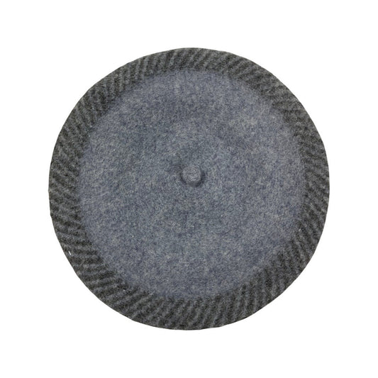Vintage Grey Two-Tone Beret