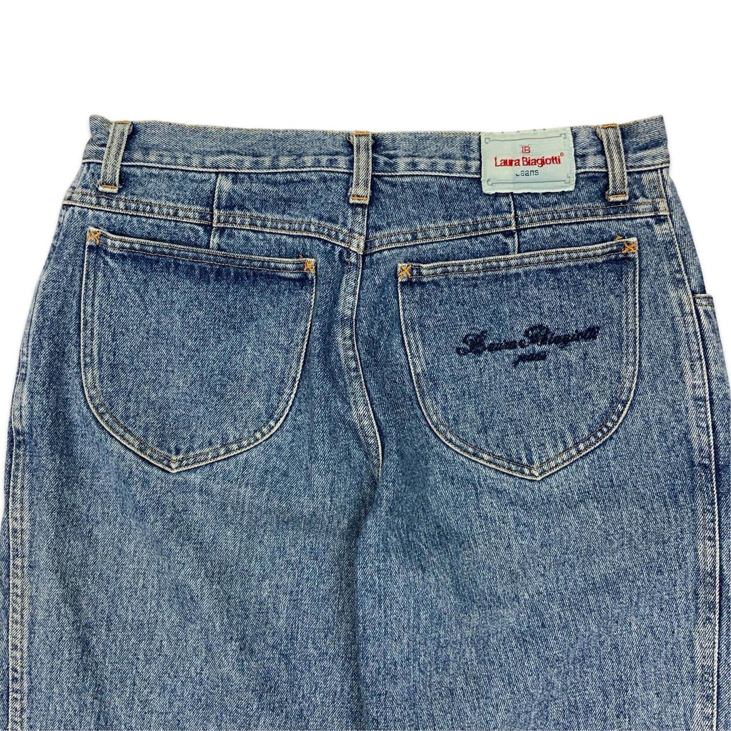 Vintage Mid Blue Laura Biagiotti Mom Jeans 14