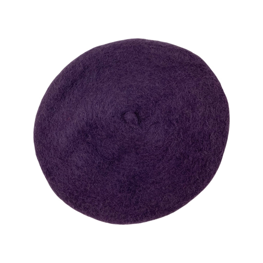Vintage Beret Purple