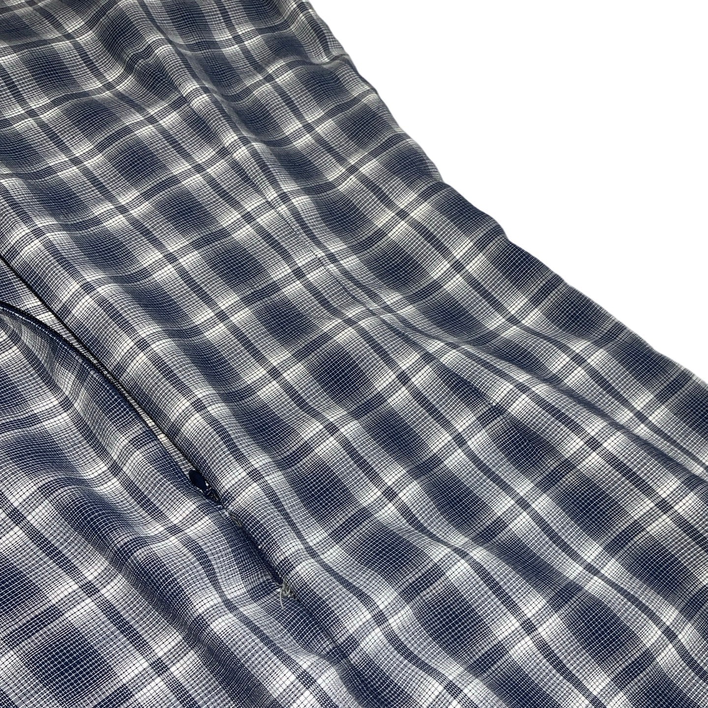 Vintage 90s ‘Street One’ Blue White Checked Sleeveless Maxi Dress 12 14