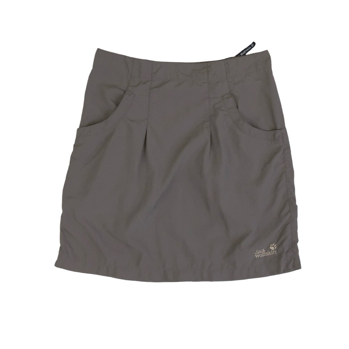 Vintage 00s ‘Jack Wolfskin’ Brown Cargo Utility Travel Mini Skirt 10 12
