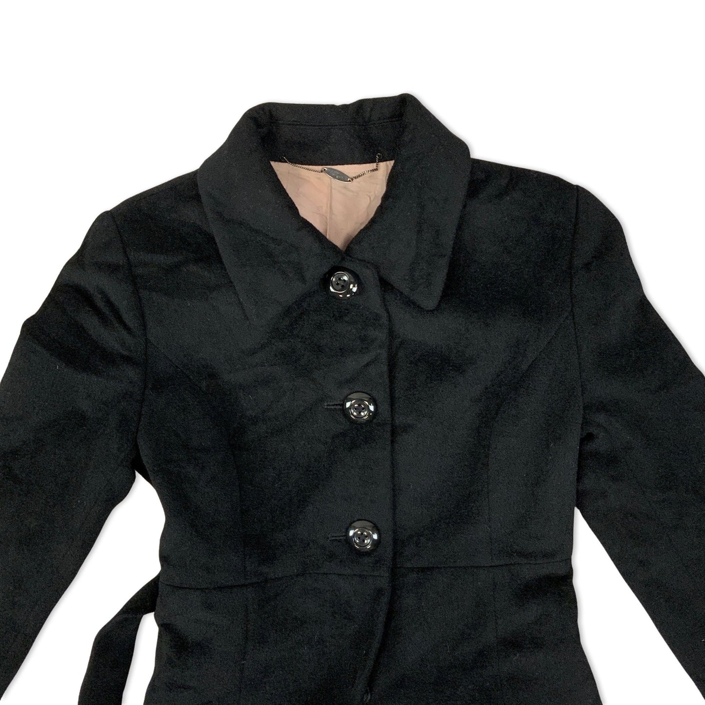 Vintage 90s Black Wool Coat 6