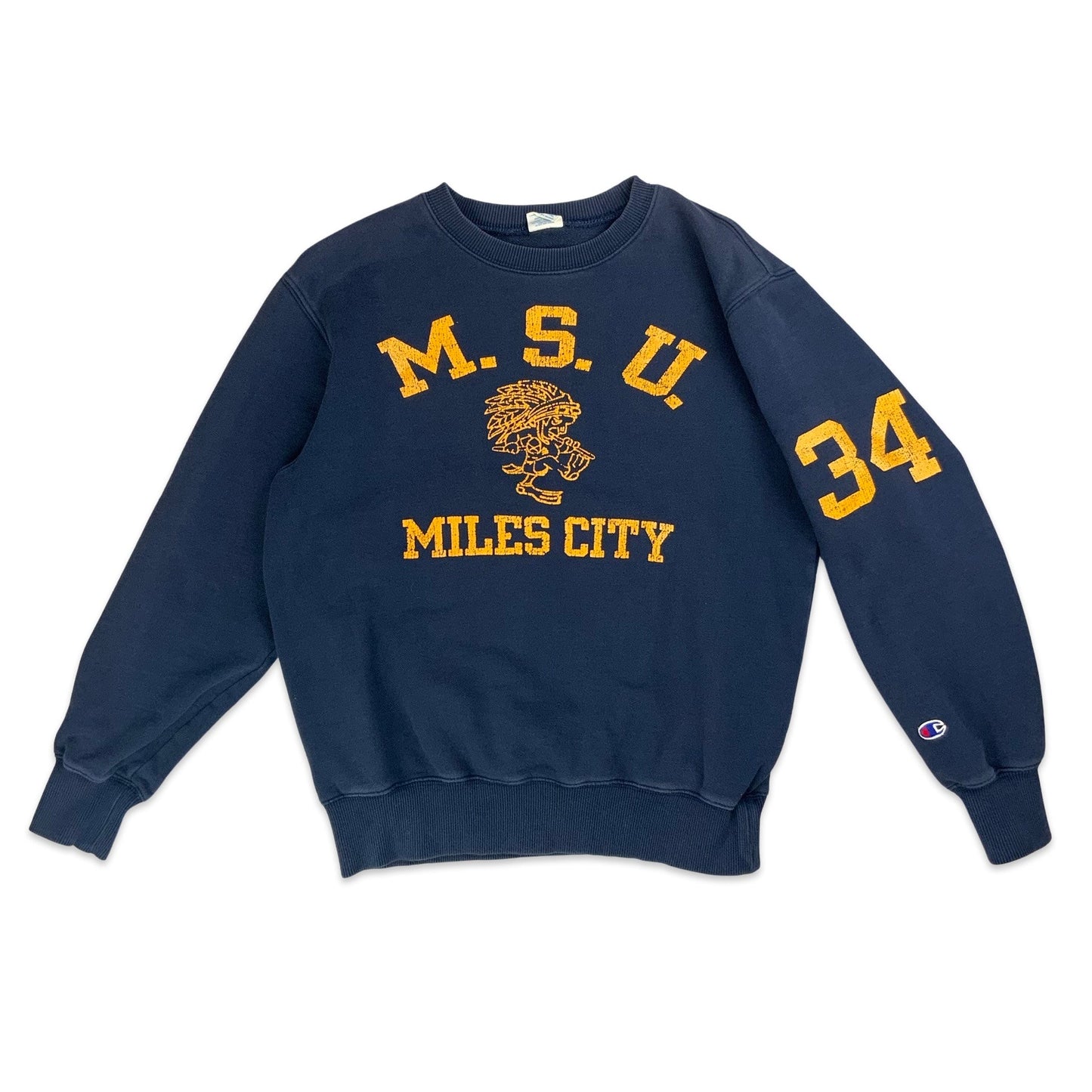 90s Navy Champion M.S.U Jumper M