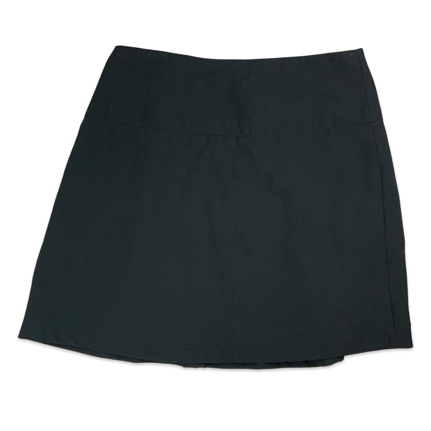 Y2K Black Pleated Mini Skirt 10 12 14