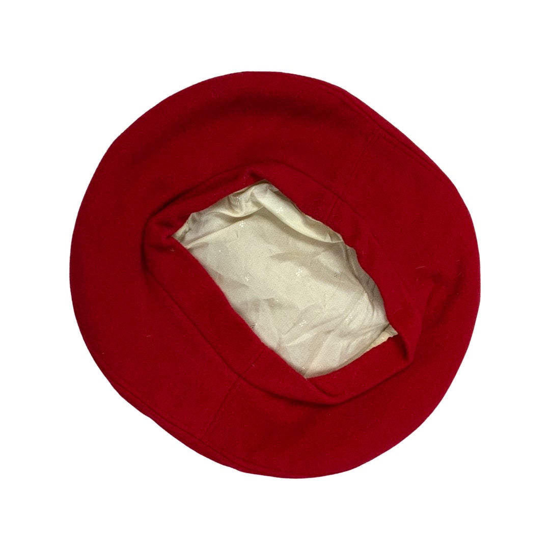 Vintage 80s Red Beret