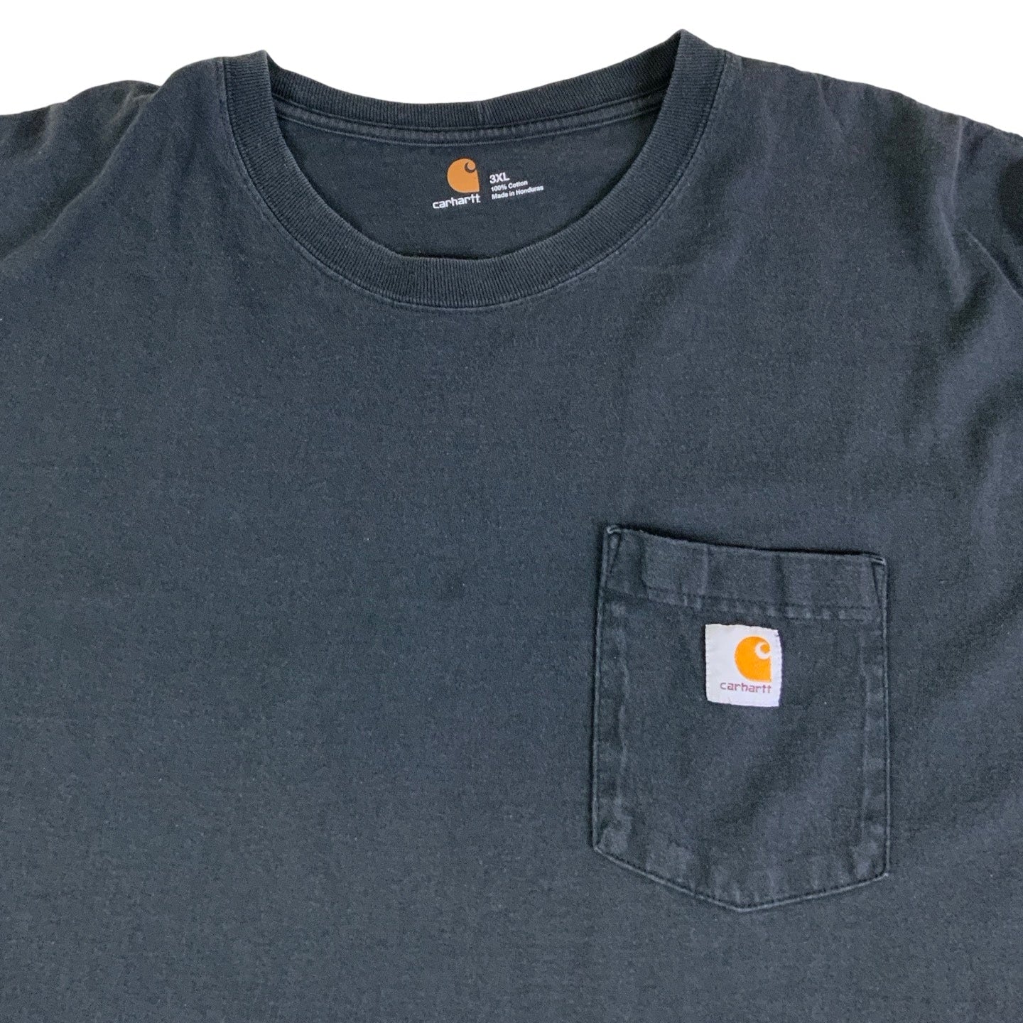 Vintage 90s Carhartt Charcoal Long Sleeve T-Shirt 3XL 4XL
