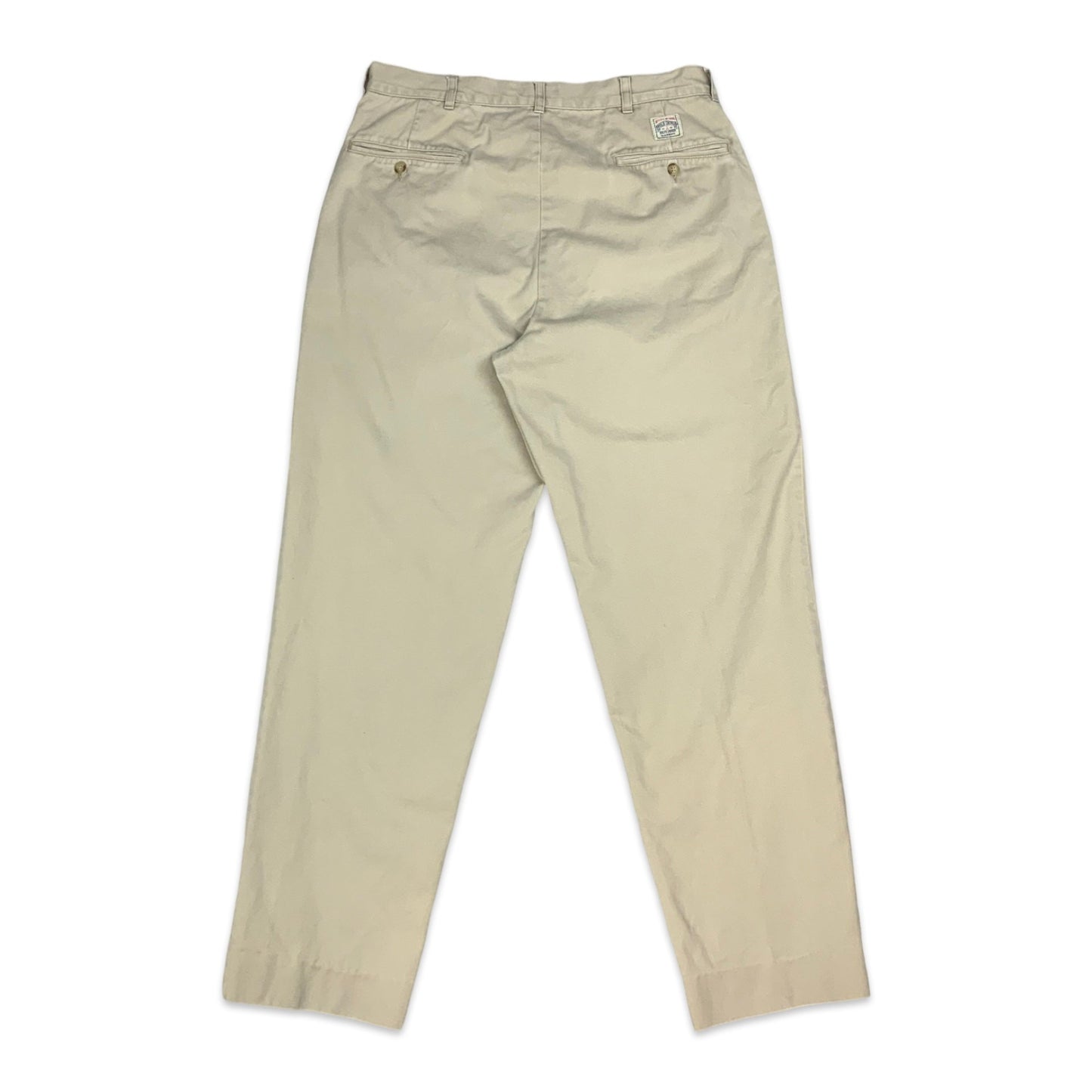90s Beige Ralph Lauren Trousers W33 L30