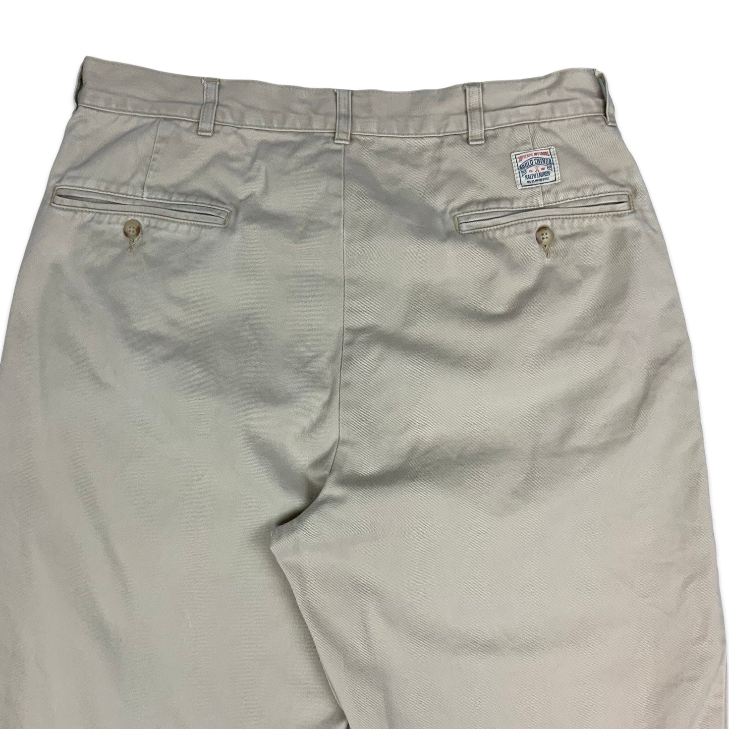 90s Beige Ralph Lauren Trousers W33 L30